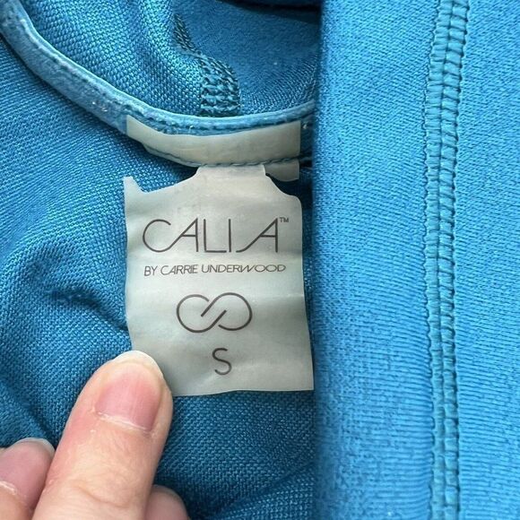 Calia by Carrie Underwood Cold Weather Funnel Neck Pullover Size Small Teal - Picture 3 of 4